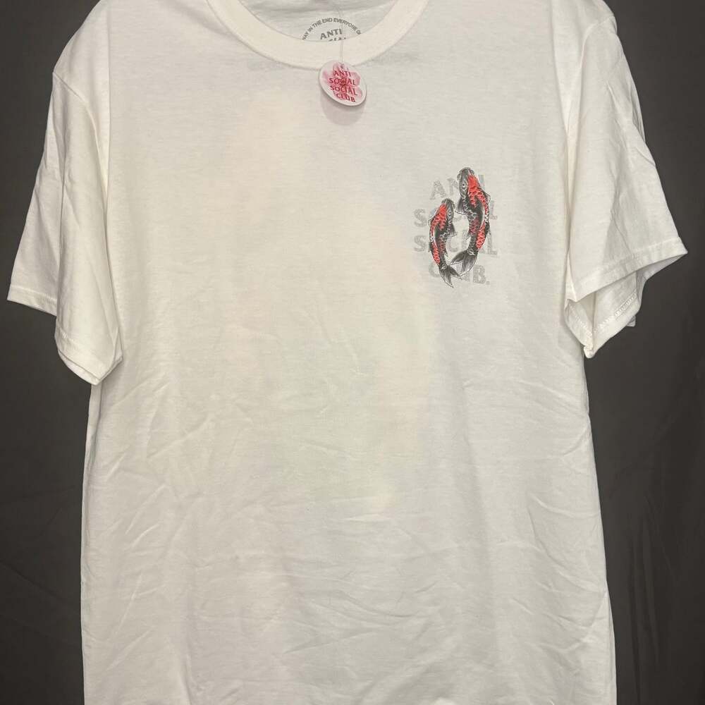 Anti Social Social Club Koi Ornamental Garden White T-Shirt